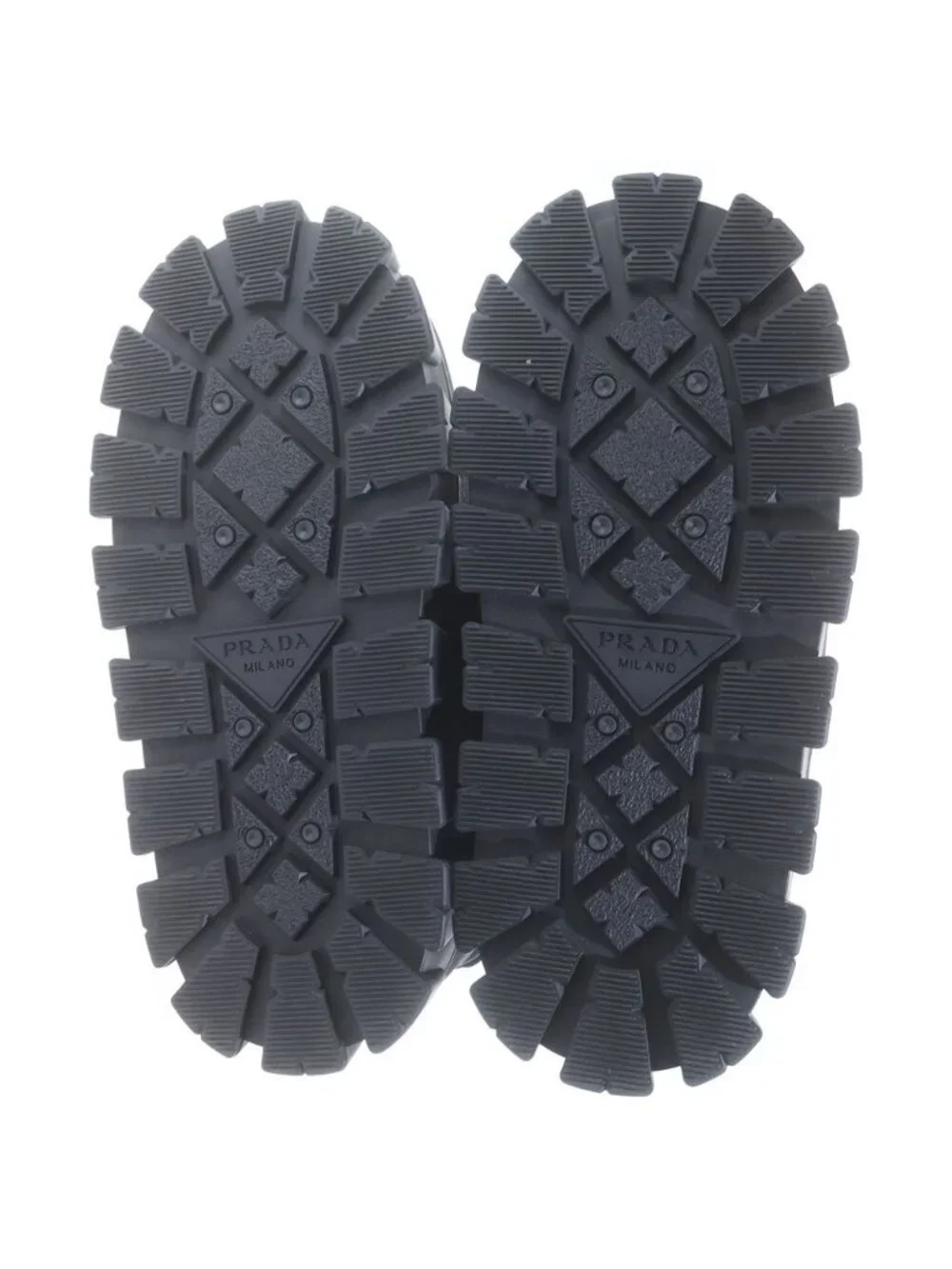 Prada Re-Nylon Gabardine Apres Ski Boots Long Triangle Logo Black